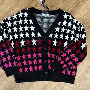 Central Park West KIDS Stella Star Cardigan Size 14/16 Girls, NWT
